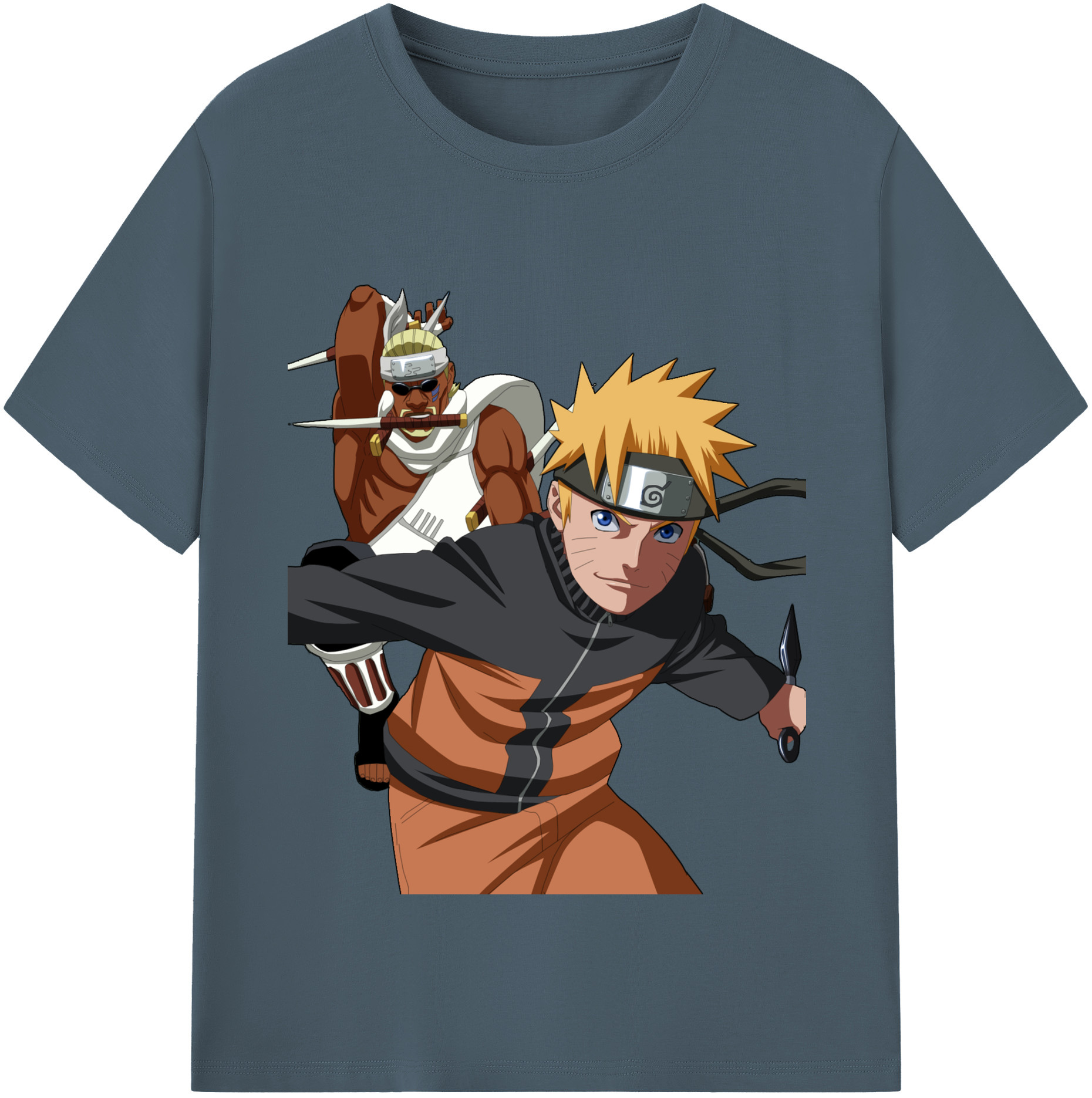 （画像用） NARUTO -ナルト- うずまき ナルト Uzumaki Naruto 綿100％半袖Tシャツ（フロントプリント）